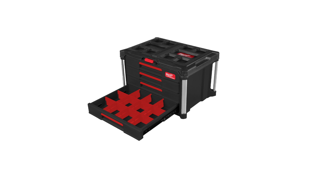 MILWAUKEE Cassettiera portautensili con 4 cassetti (4932493189)