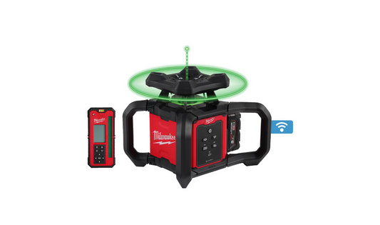 MILWAUKEE Livella Laser Rotante M18™ 300 m Raggio orizzontale e verticale verde con ONE-KEY™ (4933493194)