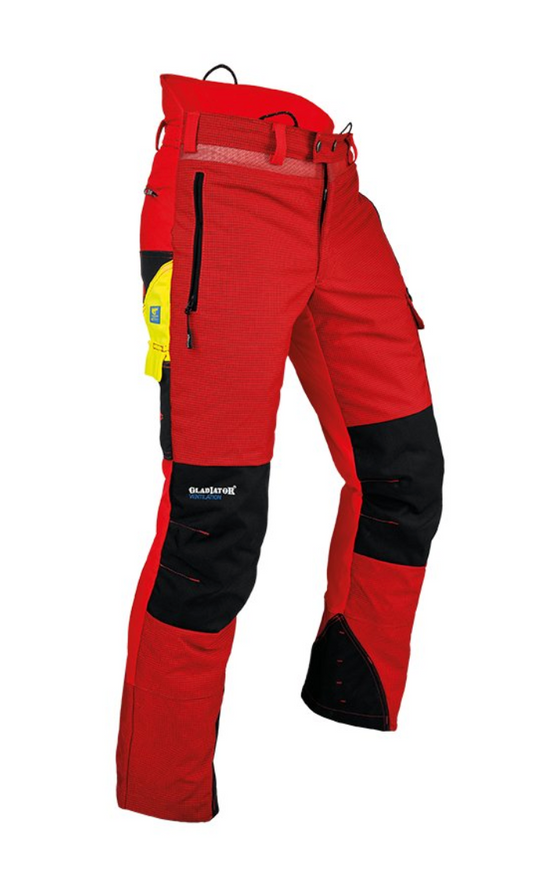 PANTALONI ANTITAGLIO PFANNER GLADIATOR VENTILATION CL.1 (20m/s) - Rosso