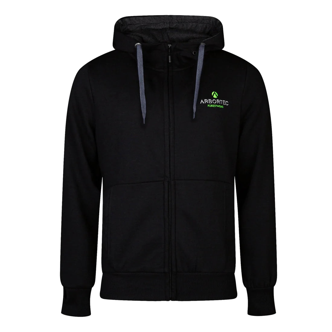 ARBORTEC Black Zip Hoodie