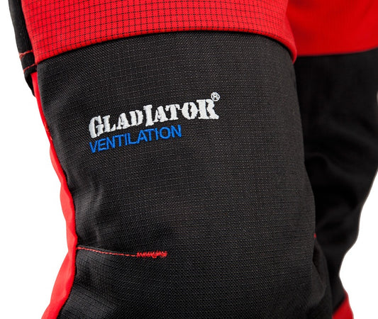 PANTALONI ANTITAGLIO PFANNER GLADIATOR VENTILATION CL.1 (20m/s) - Rosso