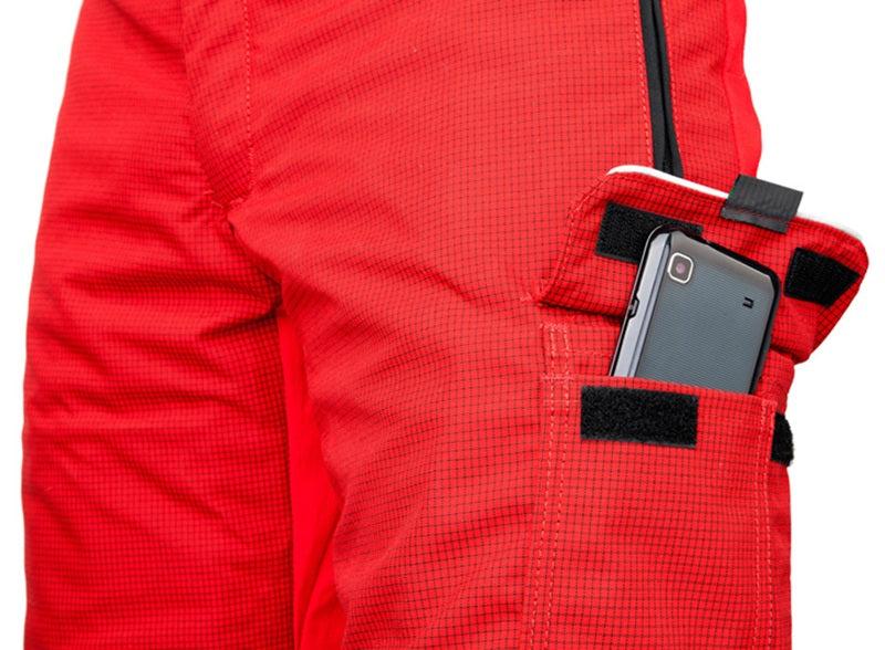 PANTALONI ANTITAGLIO PFANNER GLADIATOR VENTILATION CL.1 (20m/s) - Rosso